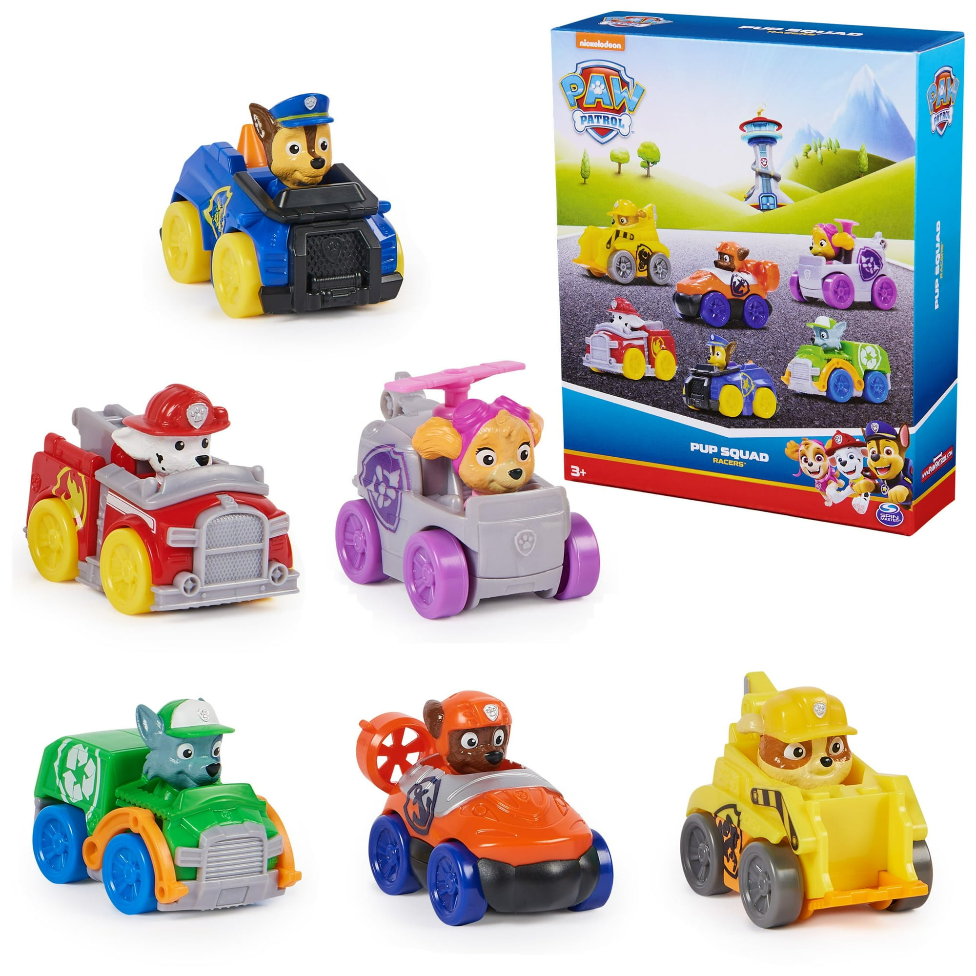 Set De Regalo Para Vehículos Toy Paw Patrol Pup Squad Racers De 6 Piezas