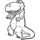 thumbnail image 1 of Decomural Happy T-rex Childrens Dinosaur WS-33636, 1 of 2