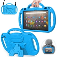 Funda Para Tablet Avawo Kids Para Fire Hd 10 Y Fire Hd 10 Plus, Color Azul