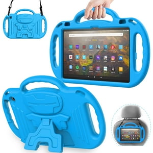 Funda Para Tablet Avawo Kids Para Fire Hd 10 Y Fire Hd 10 Plus, Color Azul