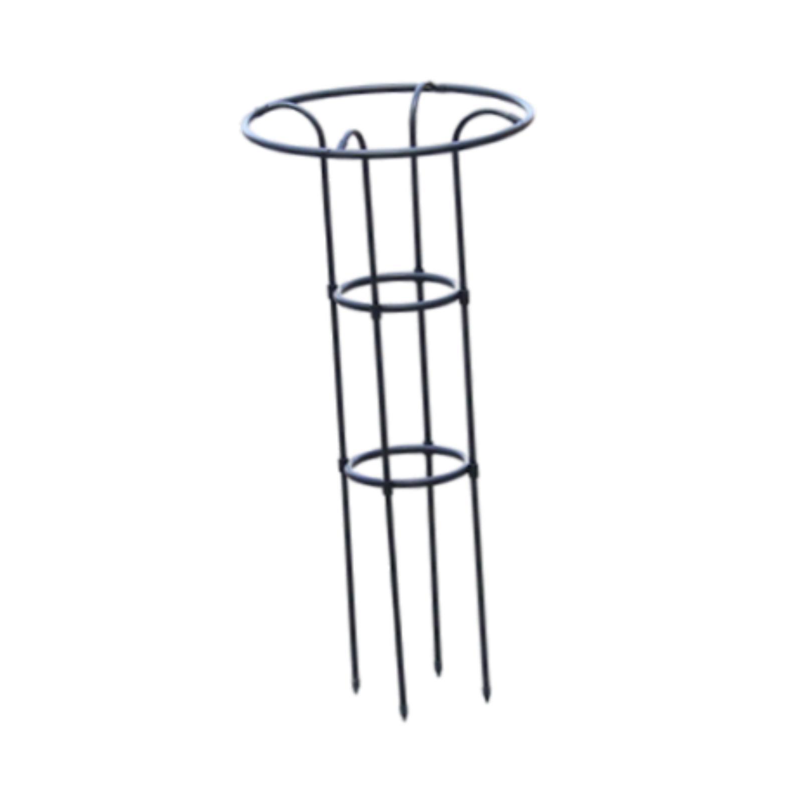 Ioensy - Enrejado De Metal Para Jardín, Enrejado Para Plantas Trepadoras, Flores, Enredaderas, 100 Cm, Color Negro