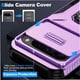 thumbnail image 3 of Funda Armada para Google Pixel 9 Pro XL con Tapa Deslizante y Soporte Magnético Giratorio Morado, 3 of 5
