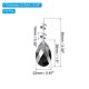 thumbnail image 2 of Uxcell Colgantes de Cristal en Forma de Gota para Candelabro, Paquete de 10, Longitud de 85mm, Prismas de Candelabro de 38mm, Adornos de Cuentas para Decoración, Gris Galvanizado, 2 of 7