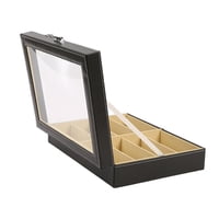 Magideal - Caja Organizadora De Gafas De Sol, Soporte Para Joyas, 8 Compartimentos, Duradera, Para Ahorrar Espacio, Vitrina Para Gafas, Para Armario, Sala De Man