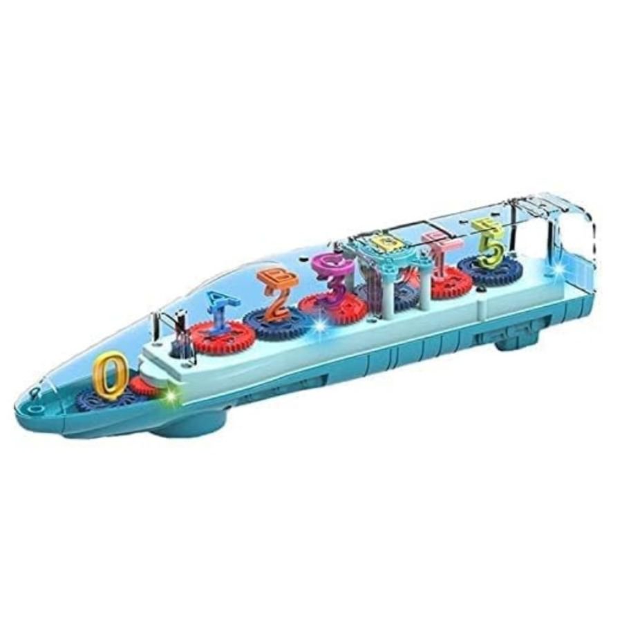 Click Ventas - Juguete De Tren Numérico Con Engranaje De Bala Transparente