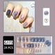 thumbnail image 1 of Super Shiny Press On Nails,Short Presson Nails With Tulips Patterns,Square False Nails,24 Pcs, 1 of 2
