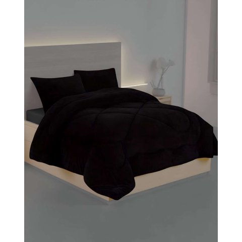 Genérico - Cobertor De Invierno Unicolor Plush Con Chiporro Plaza Y Media S57