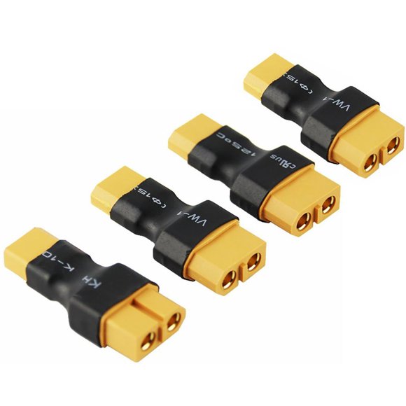 Conector adaptador inalámbrico XT30 macho a XT60 hembra