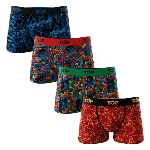 Bóxer Niño Algodón Pack 4 Superman C4