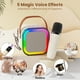 thumbnail image 4 of Parlante Bluetooth JYX, Mini Parlante Karaoke Con 2 Micrófonos Inalámbricos, Compatible Con Entrada Tf/ Aux, Parlante Bluetooth Con voz Mágica Divertida, K12-B, 4 of 9