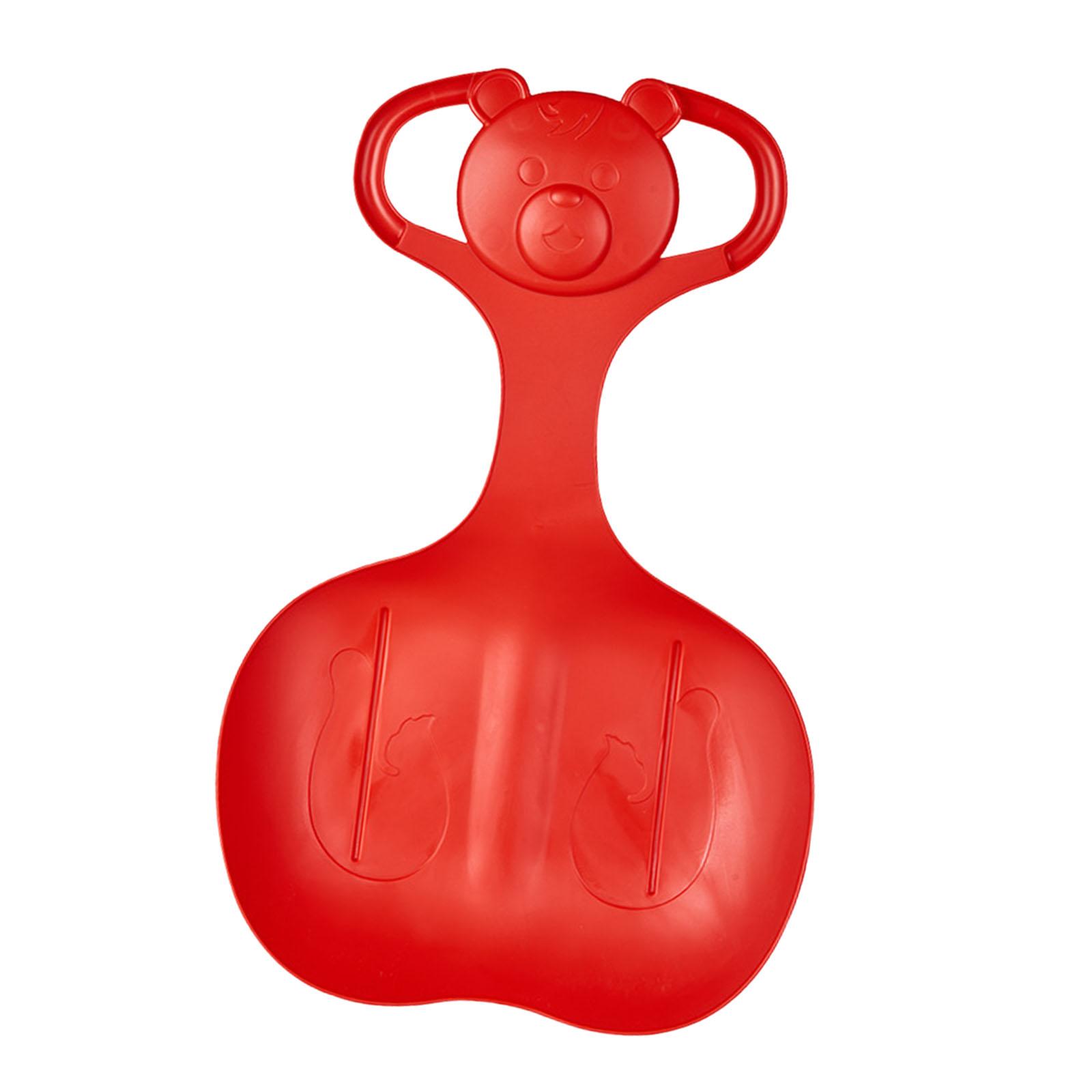 Ioensy - Tabla De Esquí Con Trineo Para Nieve, Trineo De Nieve Grande Y Resistente Para Niños, Niñas, Niños Y Adultos, Color Rojo