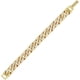 thumbnail image 5 of Pulsera de hip hop para hombre, estilo moderno, con eslabones cubanos de Miami, chapada en oro y plata, con brillantes diamantes de imitación, joyería imprescindible para rapero, 5 of 7
