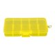 thumbnail image 4 of Caja De Almacenamiento Desprendible De La Joyería Plástica De La Rejilla 10 Perlas Contenedor Del Pendiente Amarillo, 4 of 5