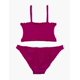 thumbnail image 2 of Traje de baño niña dos piezas fucsia brillante Talla 10, 2 of 2