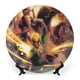 thumbnail image 1 of Ojos de Wakanda Plato decorativo de porcelana fina (bone china), plato decorativo de cerámica para hogar, oficina, soporte de pared, platos decorativos para dormitorio - 6 pulgadas (15 cm), 1 of 6