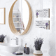 thumbnail image 4 of 2pcs/set Rustic Ocean Beach Bathroom Sign with Farmhouse Toilet Wall Decor and Tape - Funny Flower Art for Bathroom Rules, 4 of 4