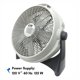 thumbnail image 3 of Ventilador de piso MAN 51 cm 3600 CFM 3 velocidades con inclinación ajustable, 3 of 7