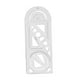 thumbnail image 4 of Regla Geométrica Borrador De Medición Transparente Reglas Aptas Para Dibujo Artístico Carpintería 22 Cm X 8,6 Cm, 4 of 5