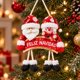 thumbnail image 3 of Colgante Navideño Santa y Muñeco de Nieve Feliz Navidad, 3 of 4