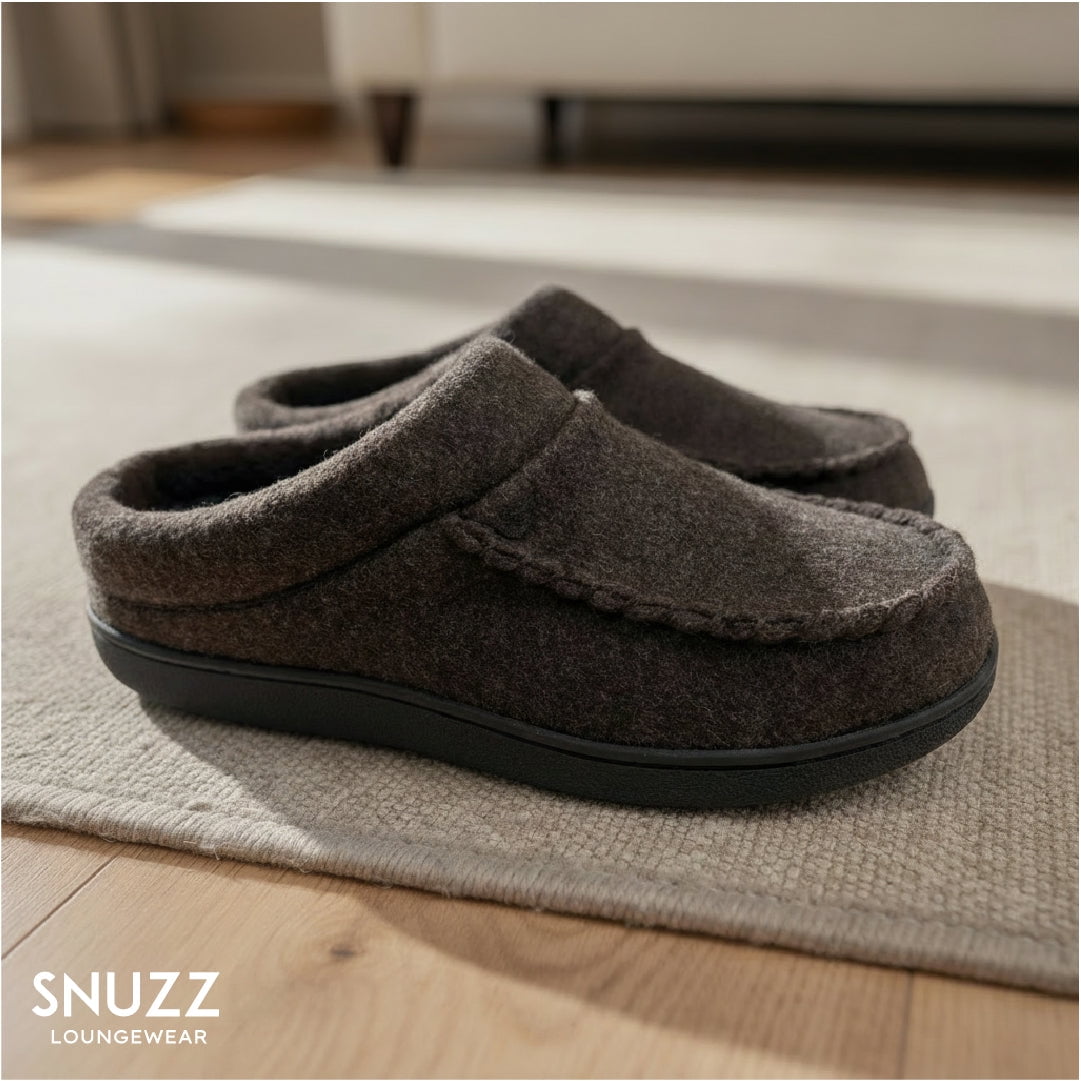 Snuzz - Pantuflas Hombre Cozy Antideslizantes Brown 40-41 Invierno
