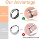 thumbnail image 4 of 380 ajustadores de tamaño de anillo de espuma para anillos sueltos, protectores de anillo invisibles autoadhesivos para anillos sueltos de mujer, separadores de anillo de espuma suave de 4 colores, re, 4 of 7