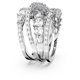thumbnail image 3 of Anillo Swarovski Hyperbola con cortes mixtos en cristal transparente, 3 of 6