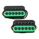 thumbnail image 3 of 2 Pastillas De Guitarra Eléctrica, Repuesto De Piezas De Guitarra Duraderas Para Bajo, Verde, 3 of 5