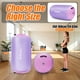 thumbnail image 2 of Triclicks Barril inflable de aire para gimnasia, colchoneta de barril para entrenamiento de backhandspring, uso en casa y gimnasio (100 x 60 cm, lila claro y rosa), 2 of 7