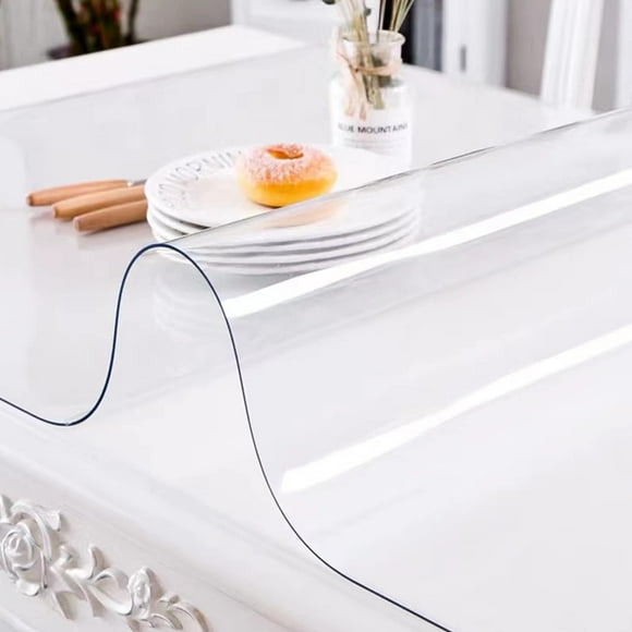 Mantel VEVOR de plástico, 96 x 46 cm, PVC grueso, transparente, impermeable