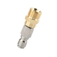 Magideal - Conector Adaptador De Rosca Conjunto De Adaptador De Manguera De Agua Conexión Rápida De Acero Limpieza M22 Varilla De Lavado Antibobinado A Conector Agujero 14Mm