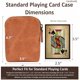 thumbnail image 4 of Estuche para cartas CestAntiQ 12 × 9 × 2 cm Cuero con cremallera color caqui, 4 of 6