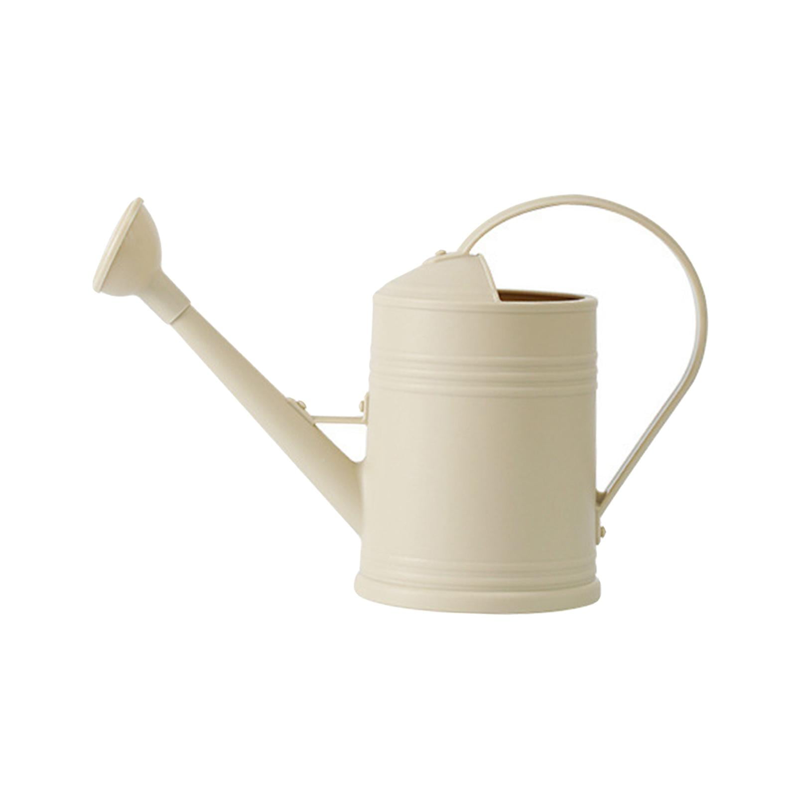 Ioensy - Jardín Regadera Boca Larga Para Plantas, Jardín, Flor, Oficina Hervidor Beige