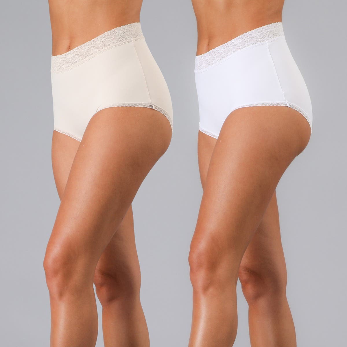 Tripack Calzon Alto Microfibra Encaje Flores Mujer 13170-24