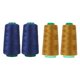 thumbnail image 1 of 4 Carretes De Hilo De Poliéster Para Coser Jeans Para Máquina De Coser 20S/2 Amarillo Y Azul Marino, 1 of 2