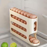 Soporte Para Huevos Xgviegz Para Nevera, Ahorra Espacio, 4 Niveles, 30 Huevos