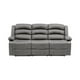 thumbnail image 1 of Sofá 3 Cuerpos Reclinable Moderno Praga Gris, 1 of 4