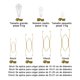 thumbnail image 2 of Kit 16 colgadores de platos acero inoxidable dorado, 2 of 3