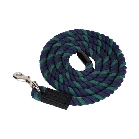 Ioensy - Cuerda De Algodón Para Caballos, Cuerda De Obediencia Resistente Con Mosquetón, Color Azul Y Verde