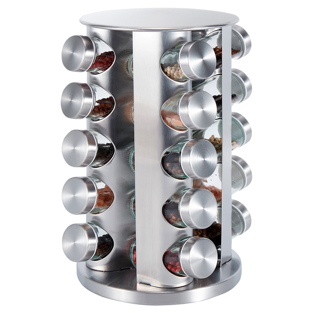 Set De 20 Especieros Croix Base Giratoria Acero Inoxidable