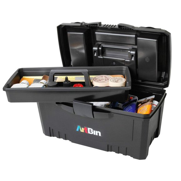 Caja de Manualidades ArtBin 43 cm Negra con Asa