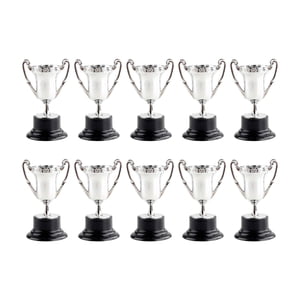 Magideal - 10 Uds. Trofeos Pequeños De Premio, Trofeo De Colores, Copa De Trofeo, Premio De Premio, Copa Para Partido De Béisbol, Accesorios Para Fiesta, Favores Argén