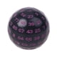 thumbnail image 3 of Dados Acrílicos Juego Entretenimiento Familia Dados Poliédricos Negro Púrpura, 3 of 5