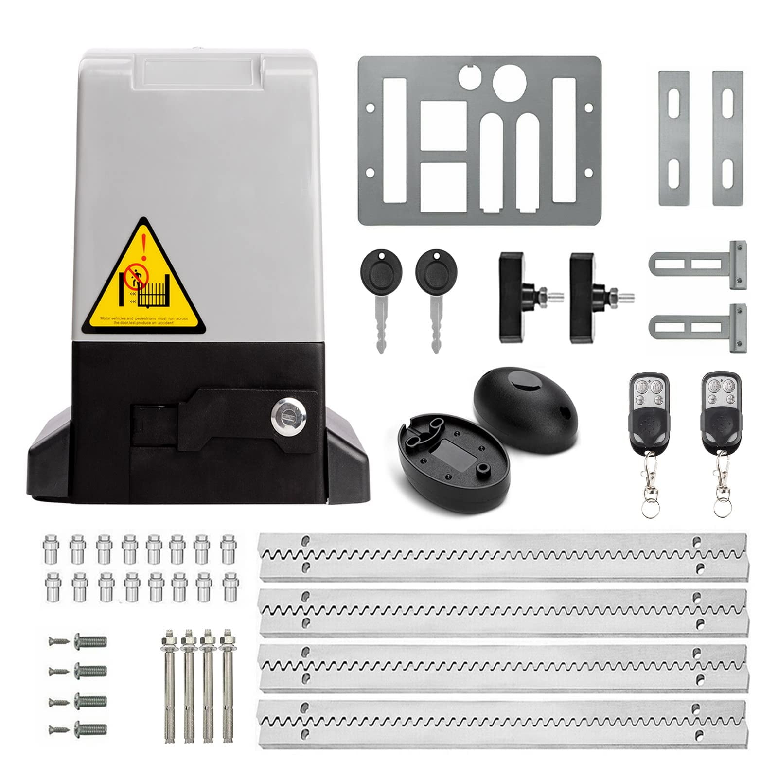 Abridor De Puertas Corredizas Blütezeit 1800 Lb/40 Pies Con 2 Controles Remotos