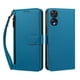 thumbnail image 1 of Funda Tipo Billetera para TCL 505 con Soporte y Bolsillo con Cierre Azul, 1 of 1