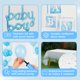 thumbnail image 4 of Decoraciones para baby shower BIMASO, todo en uno, para bebés, color azul, 165 unidades, 4 of 6