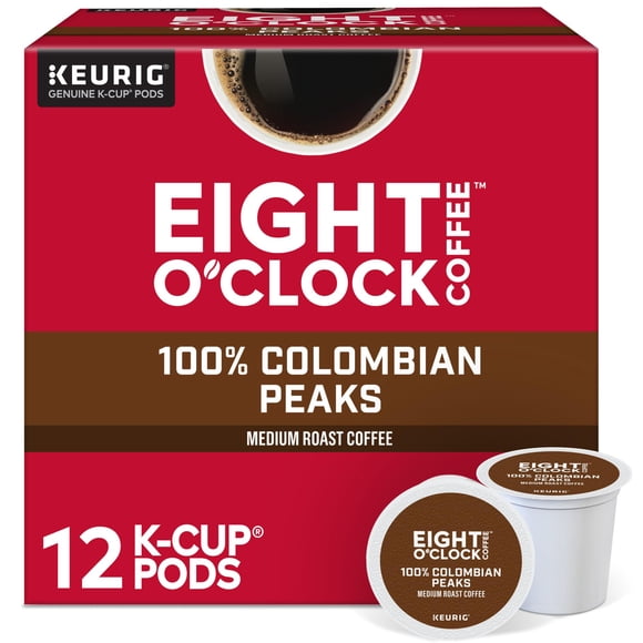 Cápsulas Keurig K-Cup de Coffee Eight O'Clock Colombian Peaks, 72 unidades