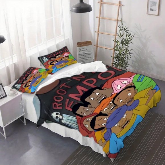 3pcs Albert Theme Duvet Cover Set - 3pcs Duvet Cover Set Includes Duvet Cover and Pillowcases