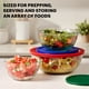 thumbnail image 4 of Juego de 3 piezas de cuencos de vidrio Pyrex con tapas, 4 of 6