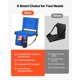 thumbnail image 3 of Asiento Plegable Acolchonado VEVOR para Estadio con Respaldo, 3 of 9