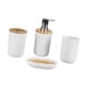 thumbnail image 3 of 4 Unidades Accesorios De Baño Decorativo Jabones Plato Para Encimera Hotel Home Blanco, 3 of 5